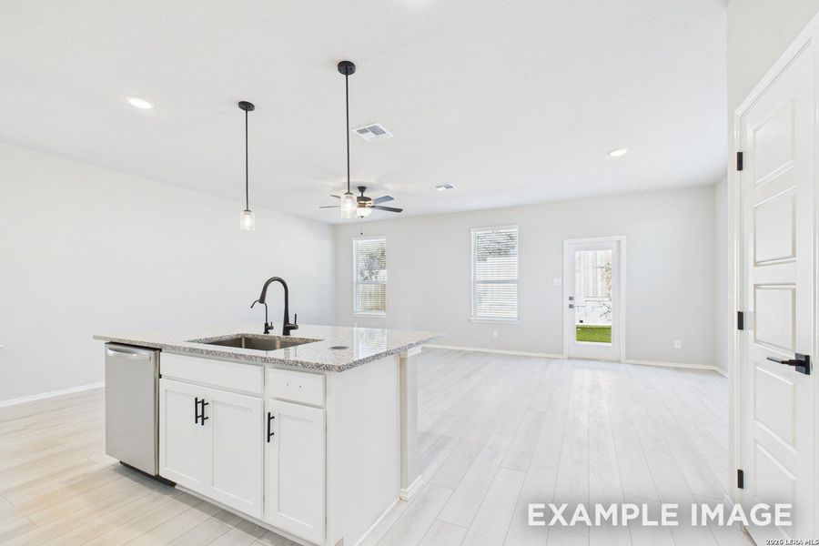 Furnished interior view inside a new home in Cedar Heights, San Antonio (Image 9).