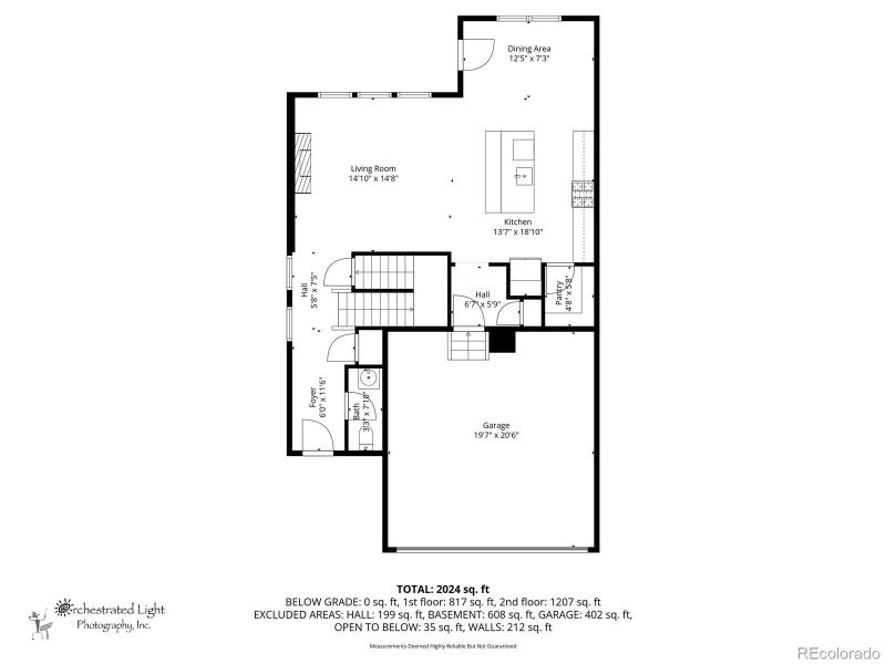 2D floor plan layout of this home in , Parker, CO (Image 6).