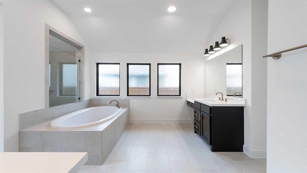 Furnished interior view inside a new home in Terraces 72', Rockwall (Image 5).