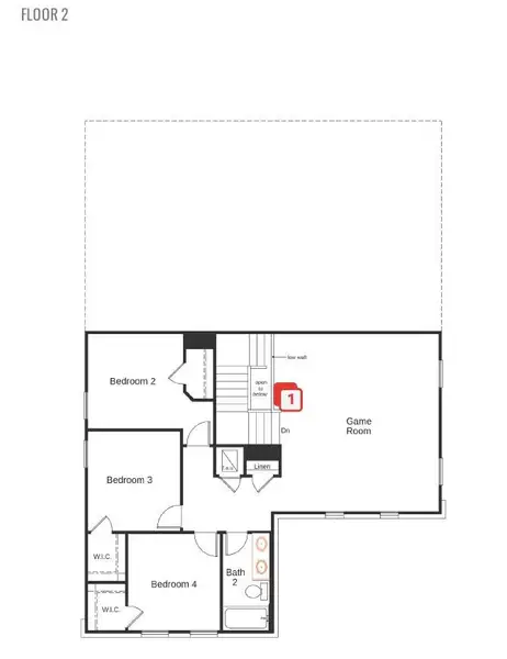 2D floor plan layout of this home in River Bluff, Leander, TX (Image 3). 2D floor plan layout of this home in River Bluff, Leander, TX (Image 3).