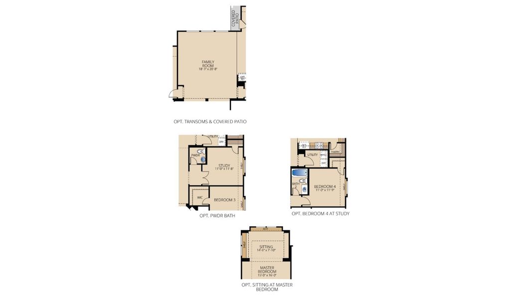 2D floor plan layout for the Fairview I by Pacesetter Homes in Leonard Trails, Anna, TX (Image 20). 2D floor plan layout for the Fairview I by Pacesetter Homes in Leonard Trails, Anna, TX (Image 20).