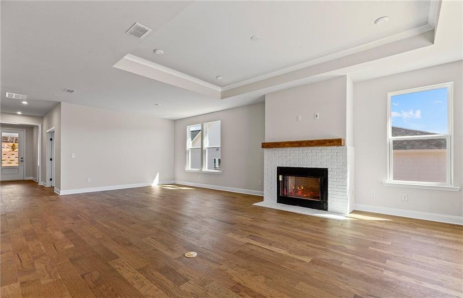 Spacious, unfurnished interior of a new home in Del Webb at Lake Oconee, Greensboro (Image 15). Spacious, unfurnished interior of a new home in Del Webb at Lake Oconee, Greensboro (Image 15).