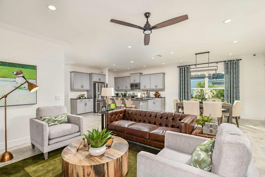 Representative furnished interior of a home built from the Triumph by Neal Communities in Verandah, Fort Myers (Image 15).