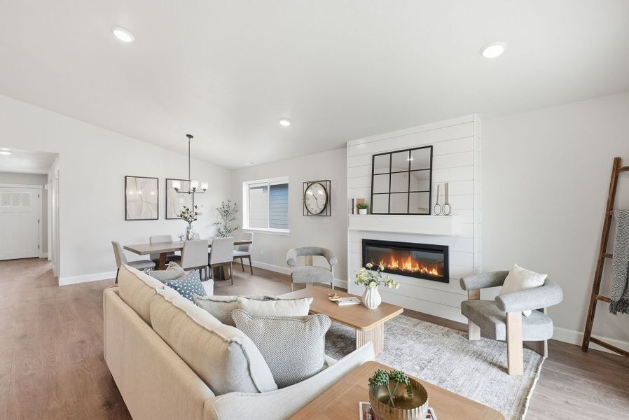 Representative furnished interior of a home built from the Sycamore by MonteVista Homes in Rosengarth Estates, Bend (Image 1). Representative furnished interior of a home built from the Sycamore by MonteVista Homes in Rosengarth Estates, Bend (Image 1).