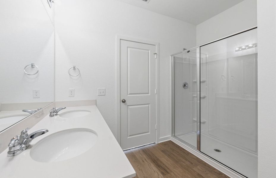 Furnished interior view inside a new home in Crosswinds, Kyle (Image 6).