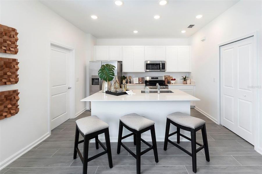 Furnished interior view inside a new home in , Clermont (Image 19).