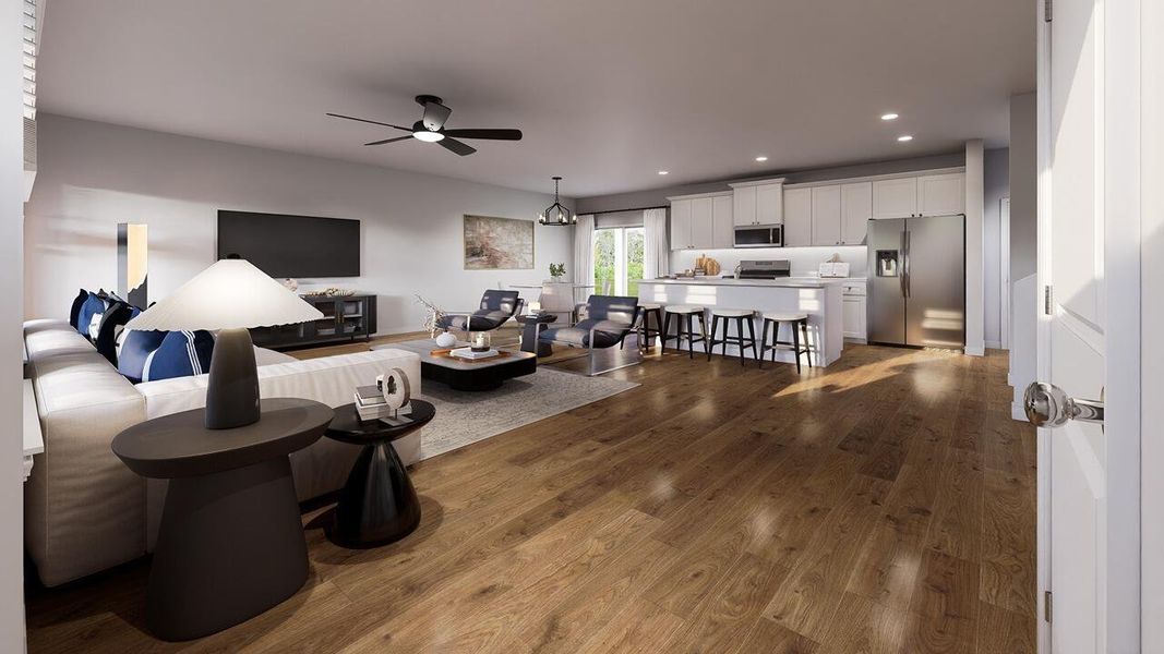Furnished interior view inside a new home in The Cove at Mallard Crossing, Summerville (Image 3).