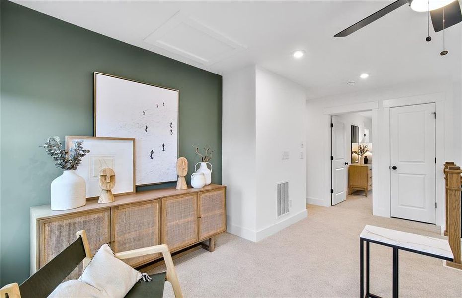Furnished interior view inside a new home in Hunters Creek, Flowery Branch (Image 6).