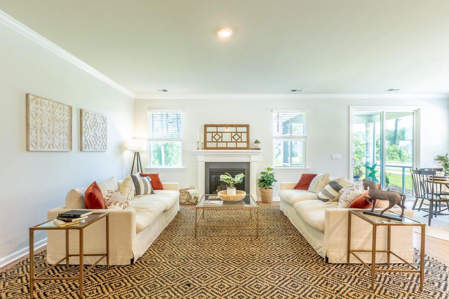 Furnished interior view inside a new home in Mallard Crossing, Summerville (Image 26).