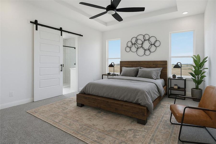 Furnished interior view inside a new home in , Godley (Image 19).