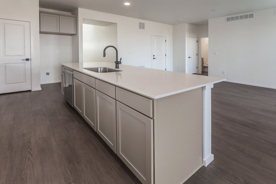 Furnished interior view inside a new home in Trailside, Timnath (Image 7).