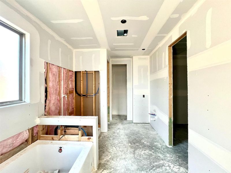 Actual progress of your home.