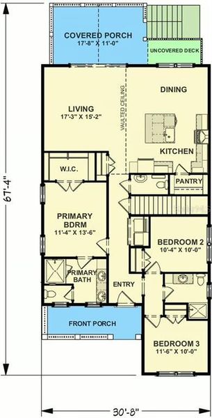 2D floor plan layout of this home in , Tampa, FL (Image 3).
