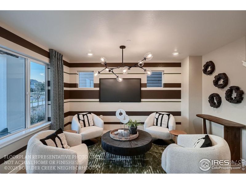 Furnished interior view inside a new home in Baseline, Broomfield (Image 26). Furnished interior view inside a new home in Baseline, Broomfield (Image 26).