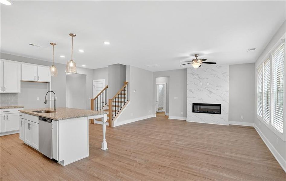 Furnished interior view inside a new home in , Stockbridge (Image 6).