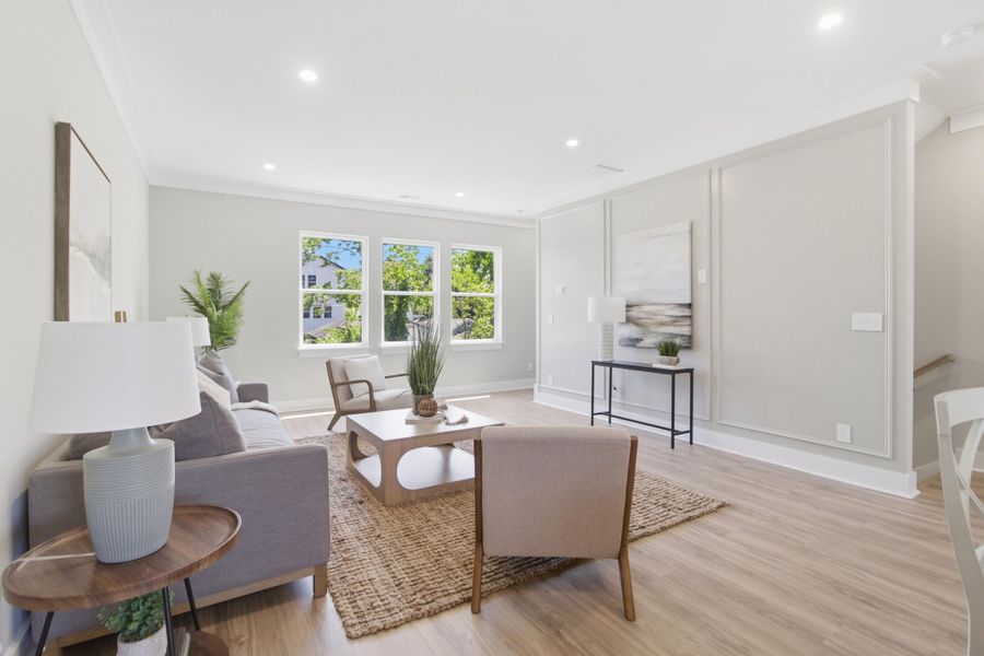 Furnished interior view inside a new home in , Charleston (Image 29).