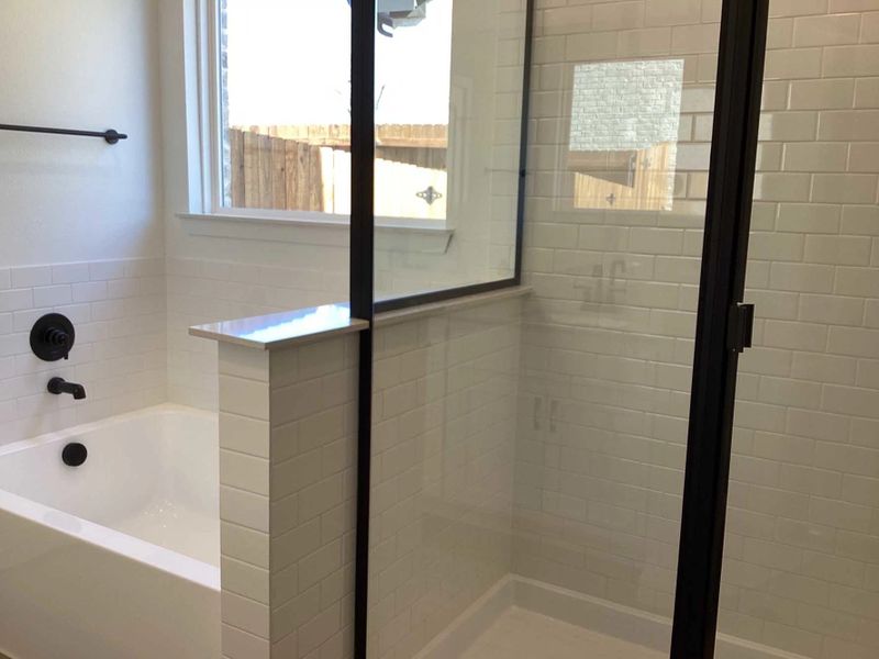 Primary Bathroom Construction Progress featuring the Harmony Collection