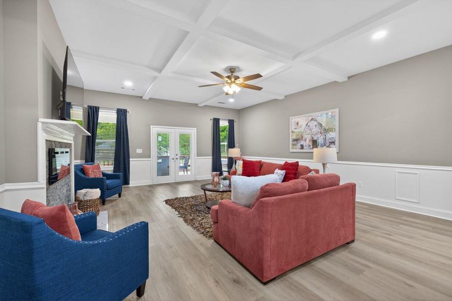 Furnished interior view inside a new home in , Oxford (Image 42).