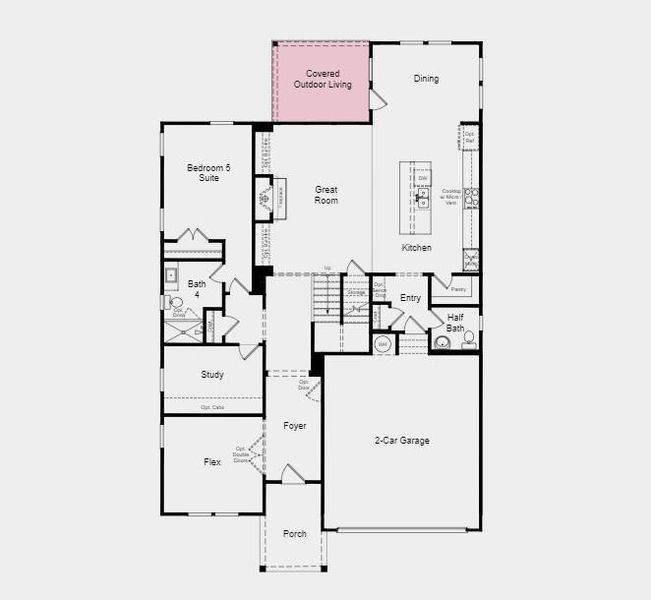 2D floor plan layout of this home in Bailey Fence, Dacula, GA (Image 6). 2D floor plan layout of this home in Bailey Fence, Dacula, GA (Image 6).