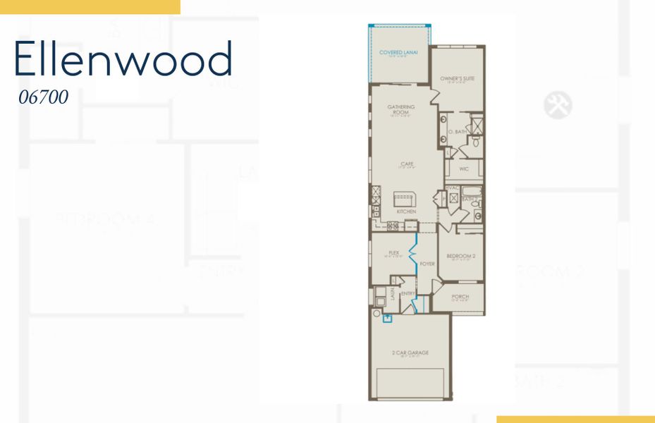 2D floor plan layout of this home in Legacy Groves, Nokomis, FL (Image 4).