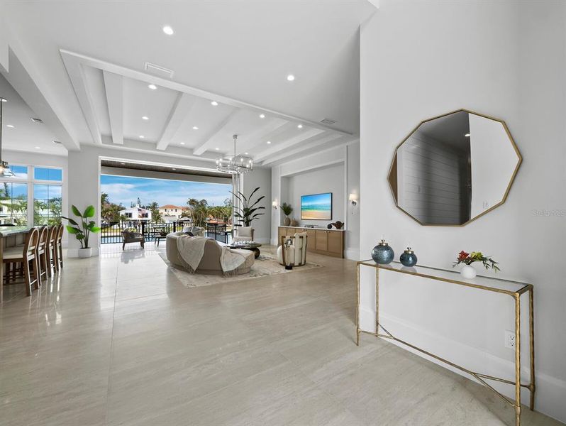 Furnished interior view inside a new home in , Sarasota (Image 42).