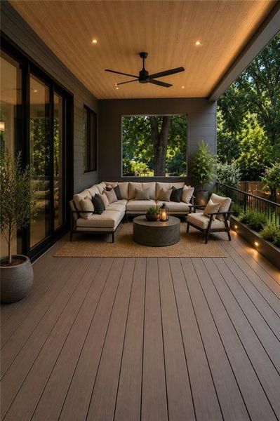 Exterior details and patio area of a home in , Atlanta (Image 3). Exterior details and patio area of a home in , Atlanta (Image 3).
