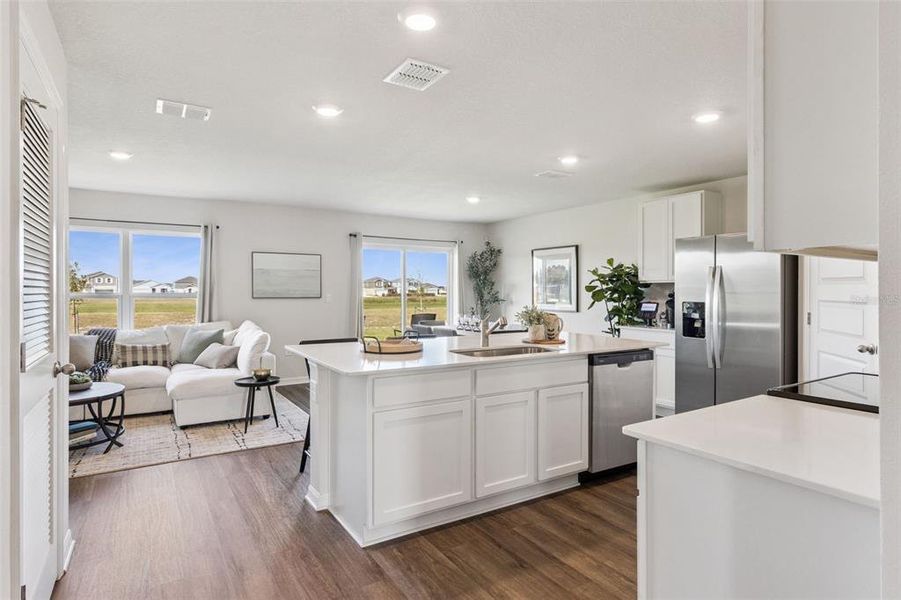 Furnished interior view inside a new home in Magnolia Pointe, Umatilla (Image 8).