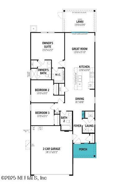 2D floor plan layout of this home in RiverTown - Forest, St. Johns, FL (Image 2). 2D floor plan layout of this home in RiverTown - Forest, St. Johns, FL (Image 2).