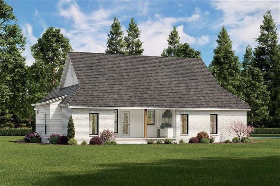 Front exterior of a new home in , Ellijay, GA, highlighting curb appeal (Image 2). Front exterior of a new home in , Ellijay, GA, highlighting curb appeal (Image 2).