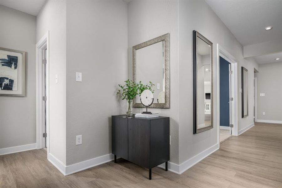 Representative furnished interior of a home built from the Palladio Ranch by Ryan Homes in Berkeley, Spartanburg (Image 10).