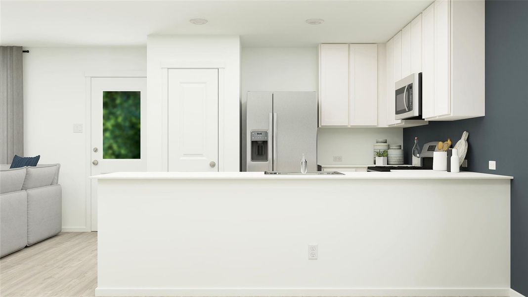 Furnished interior view inside a new home in Rancho Del Cielo, Jarrell (Image 6).