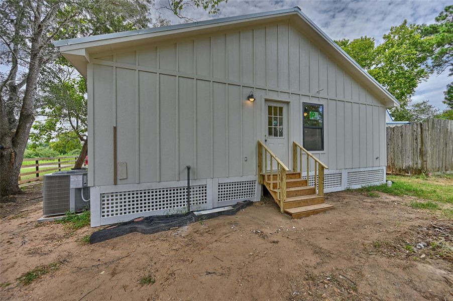Exterior details and patio area of a home in , New Ulm (Image 18).