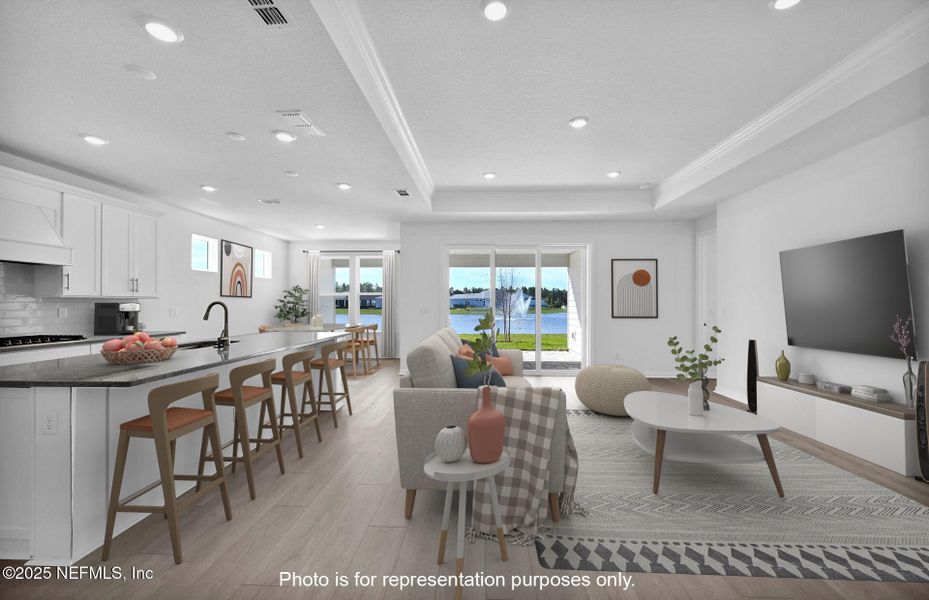 Furnished interior view inside a new home in Del Webb Saint Johns, St. Johns (Image 13).