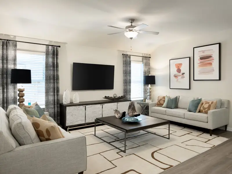 Furnished interior view inside a new home in Flora, Hutto (Image 3).