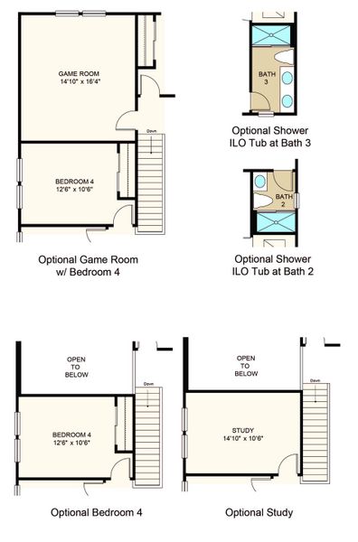 2D floor plan layout of this home in Indigo Creek, Apollo Beach, FL (Image 18).