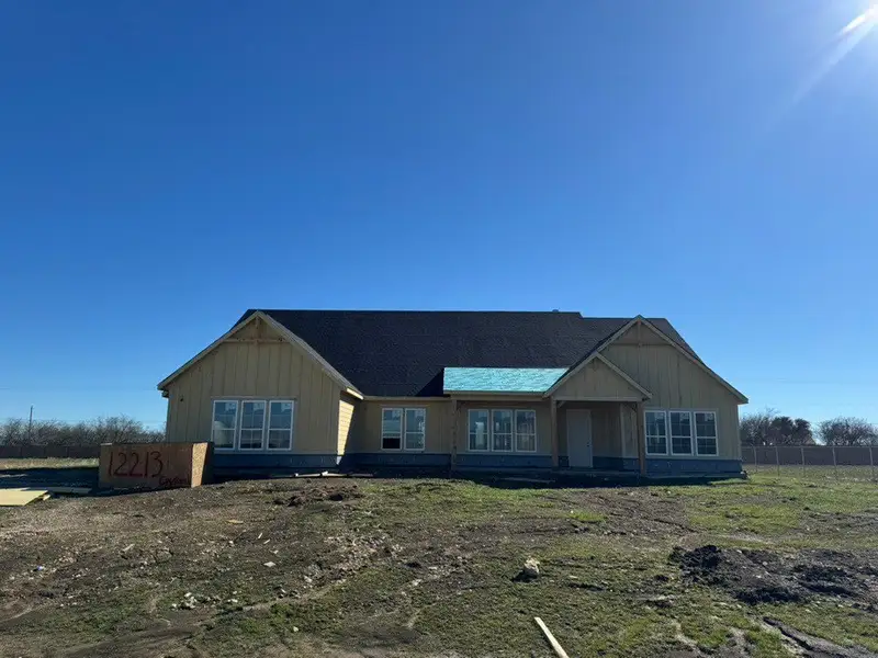 In-progress construction of a new home in Rocky Top, Krum, TX (Image 4).