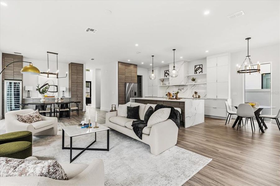 Furnished interior view inside a new home in , Orlando (Image 36).