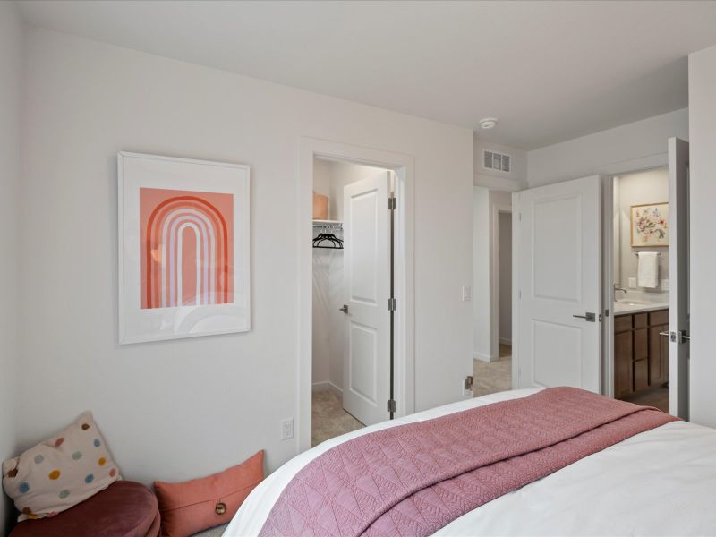 Furnished interior view inside a new home in Parkside at Victory Ridge, Colorado Springs (Image 29).