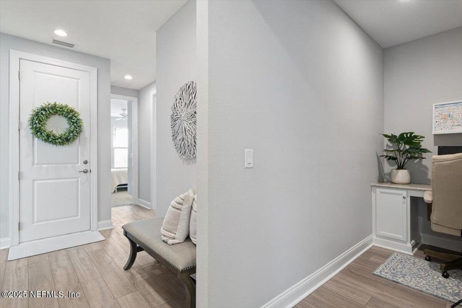 Furnished interior view inside a new home in , Jacksonville (Image 15). Furnished interior view inside a new home in , Jacksonville (Image 15).