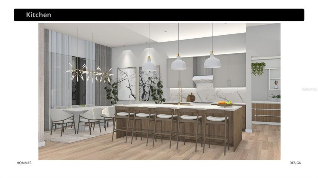 Furnished interior view inside a new home in , Winter Park (Image 13).