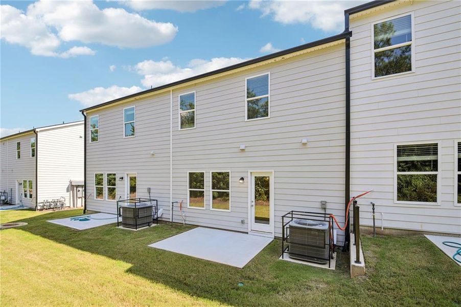 Exterior details and patio area of a home in Artisan Walk, Fairburn (Image 3).