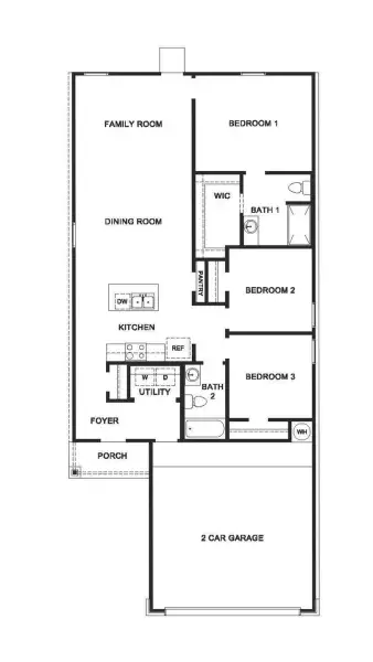 2D floor plan layout of this home in Reynolds Crossing, Killeen, TX (Image 2). 2D floor plan layout of this home in Reynolds Crossing, Killeen, TX (Image 2).