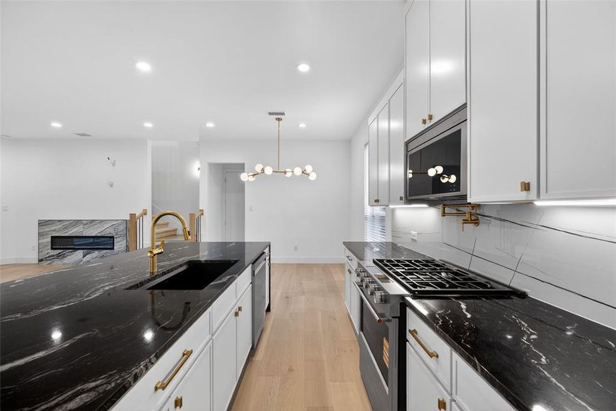 Furnished interior view inside a new home in , Garland (Image 8). Furnished interior view inside a new home in , Garland (Image 8).