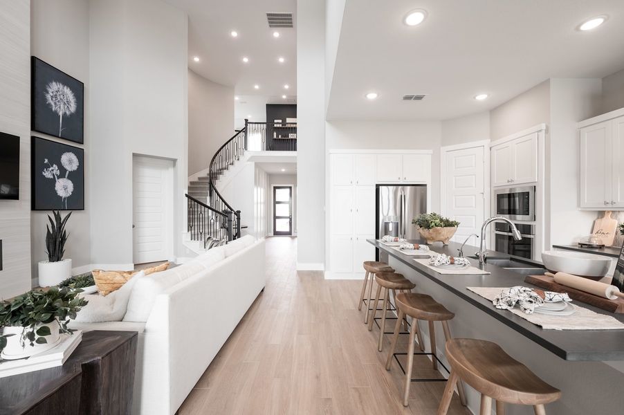 Representative furnished interior of a home built from the Verdin by Tri Pointe Homes in Pecan Ridge, Fulshear (Image 81).