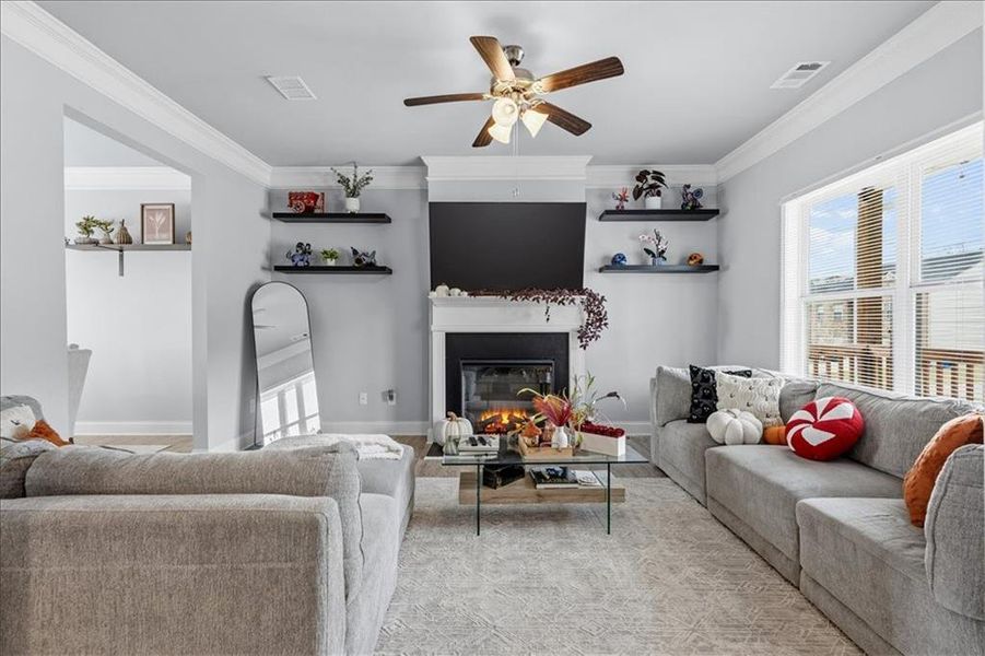Furnished interior view inside a new home in , Atlanta (Image 13).