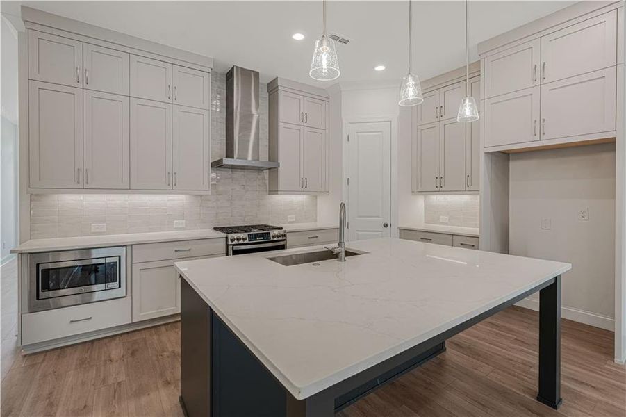 Furnished interior view inside a new home in Ward's Crossing Townhomes, Johns Creek (Image 16).
