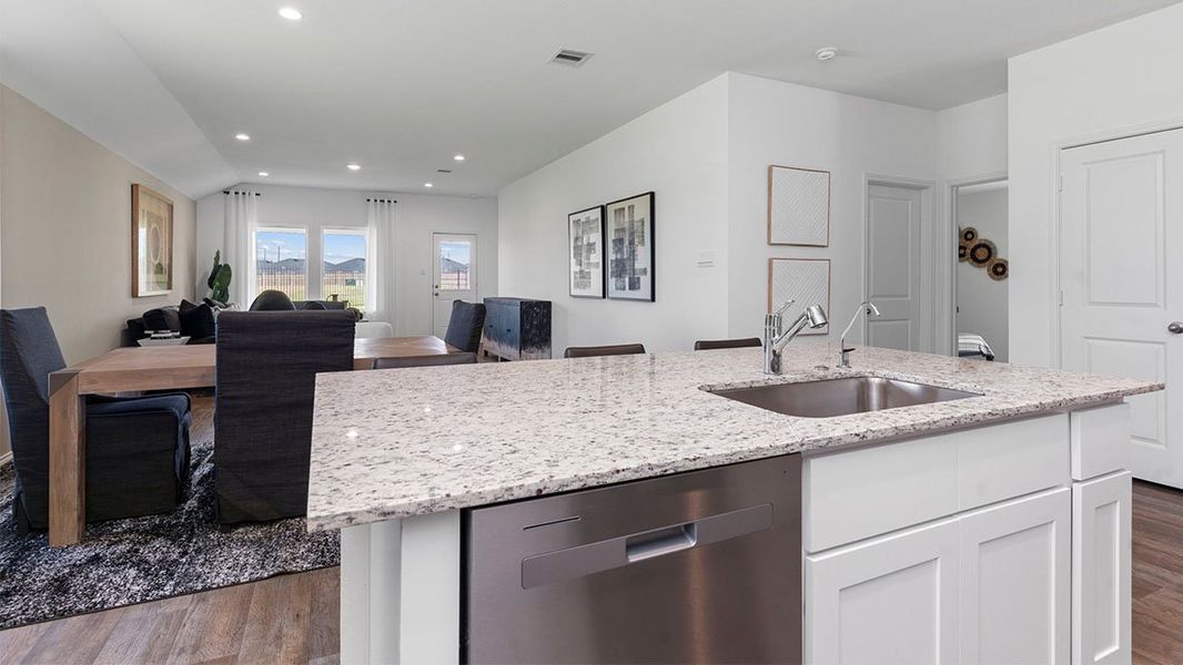 Furnished interior view inside a new home in Tamarron, Fulshear (Image 12).
