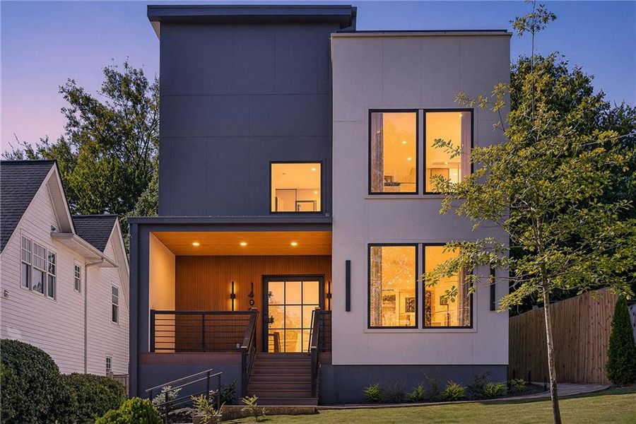Exterior details and patio area of a home in , Atlanta (Image 35).