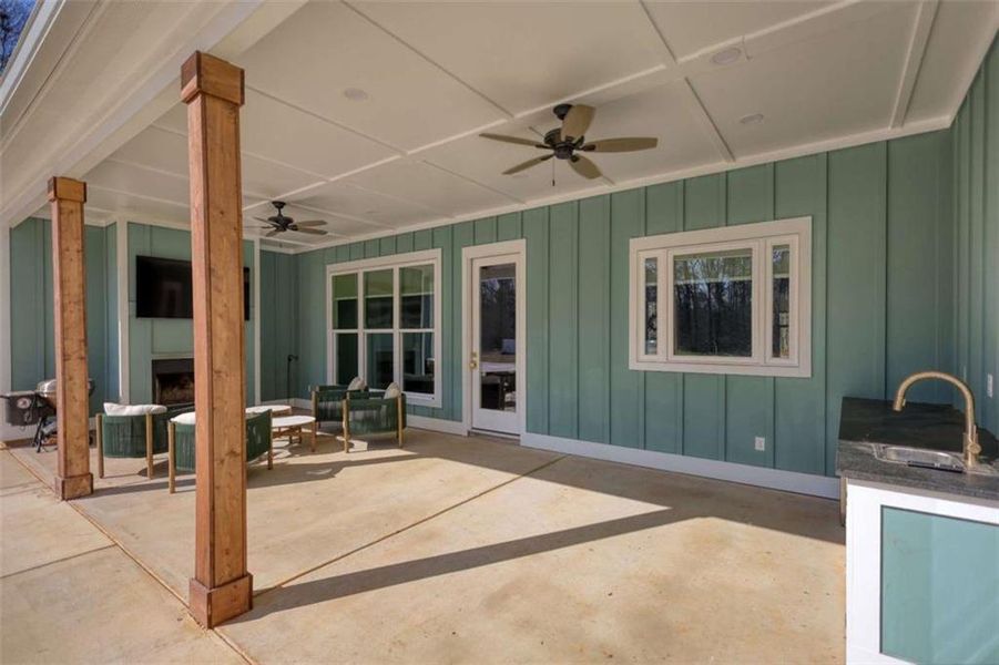 Exterior details and patio area of a home in , Good Hope (Image 29).