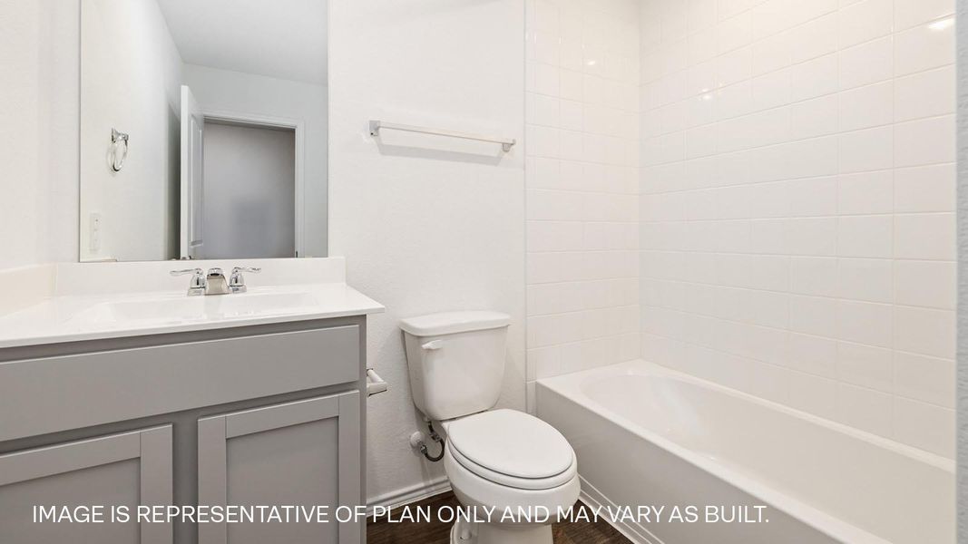 Furnished interior view inside a new home in Prairie Lakes, Buda (Image 5).